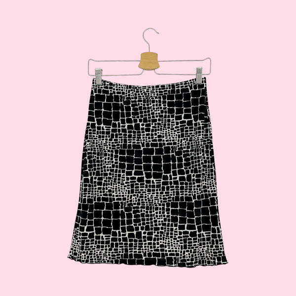 ANIMAL PRINT MIDI SKIRT (XS/S)