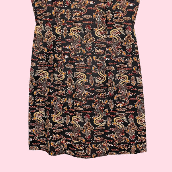 DRAGON PRINT MINI DRESS (6)