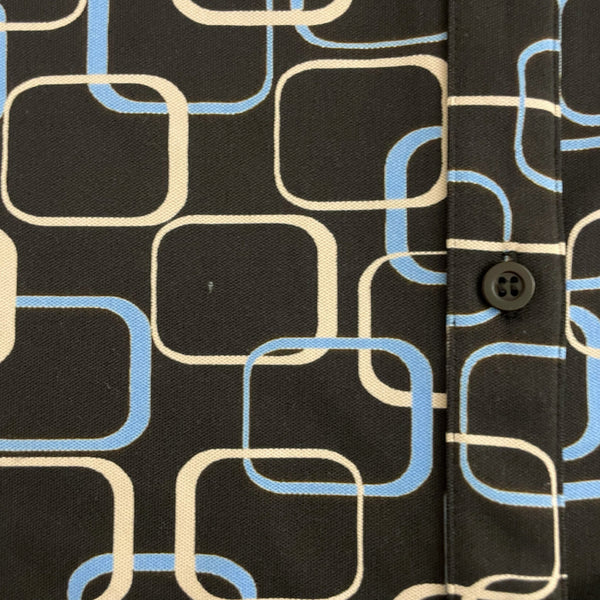 GEOMETRIC PRINT BLOUSE (M)