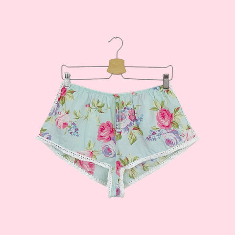 VICTORIA'S SECRET FLORAL COTTON SHORTS (M)