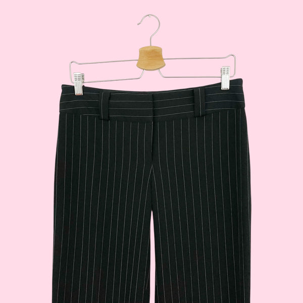 BEBE LOW RISE PINSTRIPE OFFICE PANTS (10)