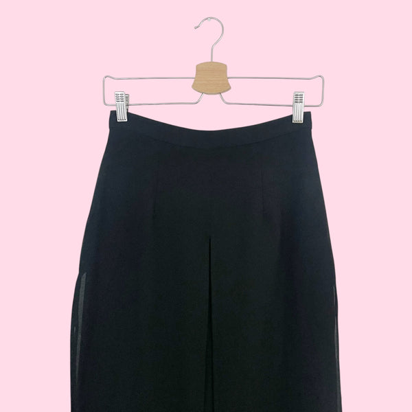 BLACK PANEL PANTS (25/26)