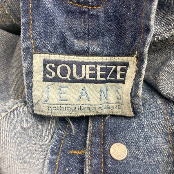 90s Denim Button Up Dress w/ Lace Up Back (6/8)