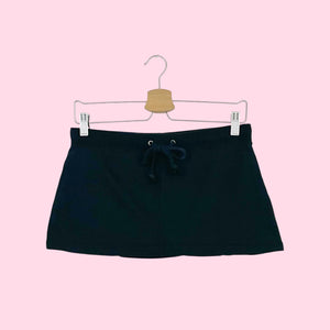 BLACK MICRO MINI SKORT (S)