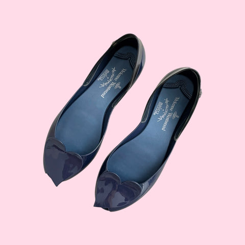 MELISSA X VIVIENNE WESTWOOD HEART FLATS (8)