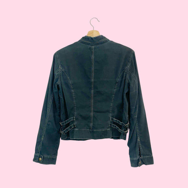 Y2K XOXO Button Up Jacket (L)