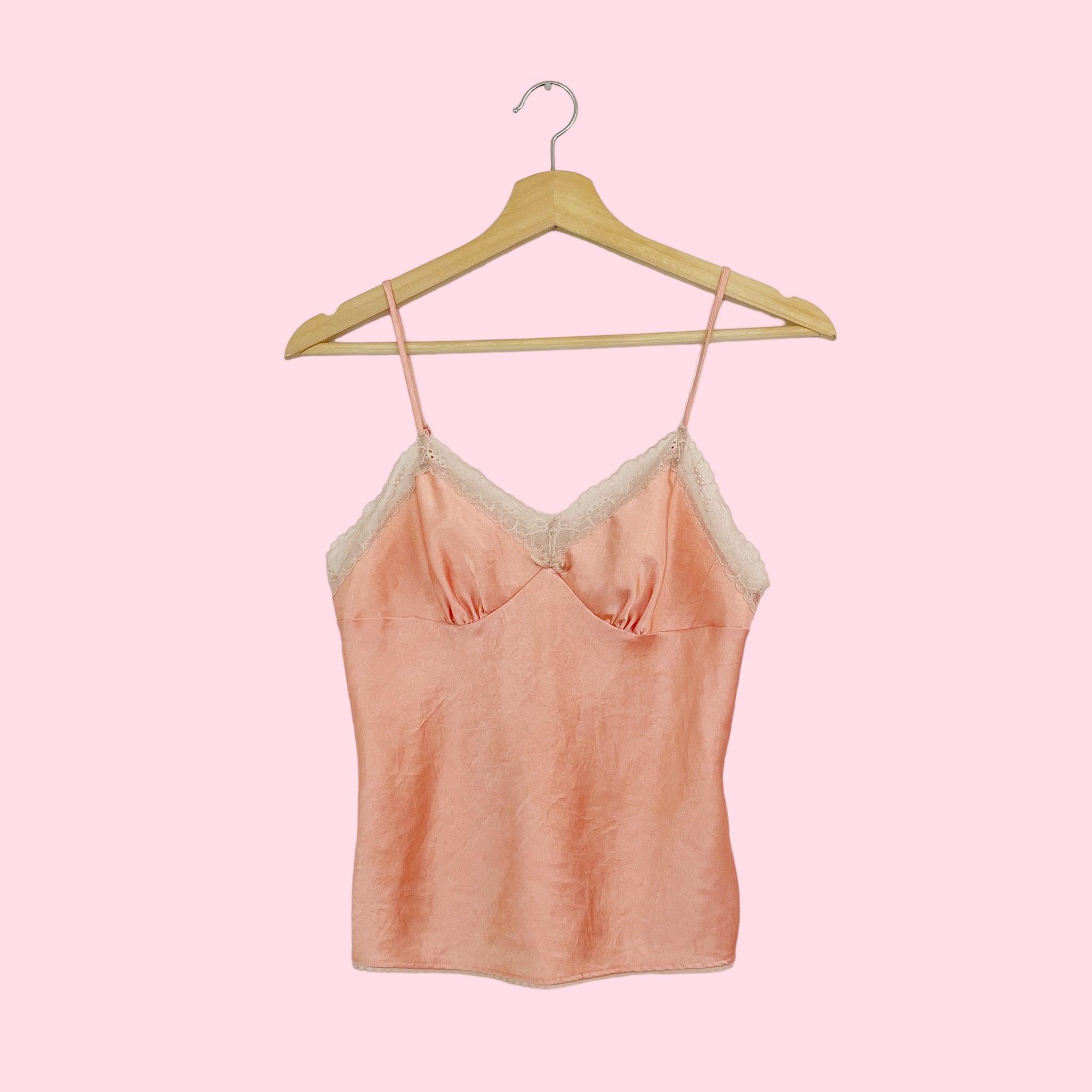 VICTORIA'S SECRET PEACH SLIP TANK (XS)