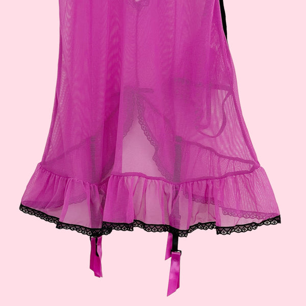 FREDERICK'S HEART CUT OUT BABYDOLL (S)