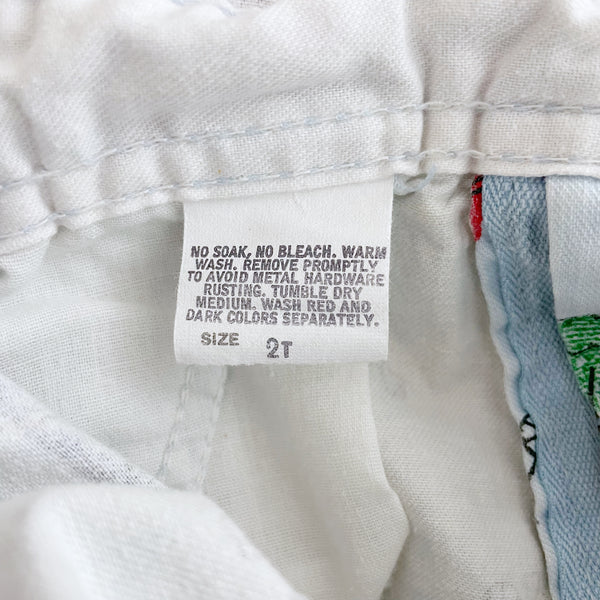 90S OSHKOSH B'GOSH THUMBPRINT OVERALLS (2T)
