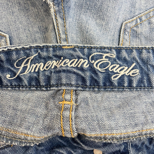 Y2K AMERICAN EAGLE LOW RISE DENIM SHORTS (10)