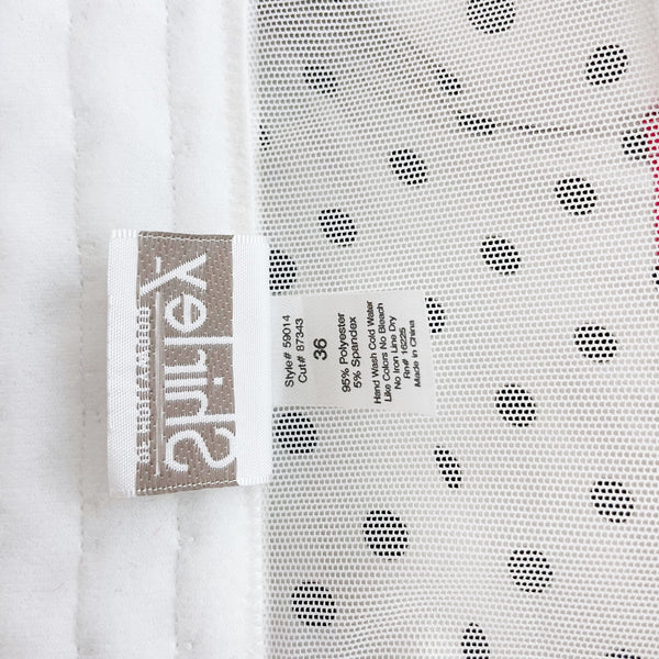 WHITE POLKA DOT BUSTIER (36)
