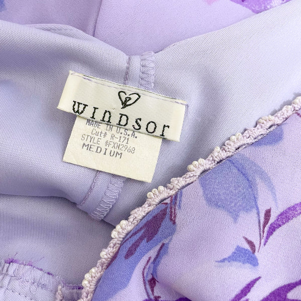 LAVENDER FLORAL MAXI DRESS (S/M)