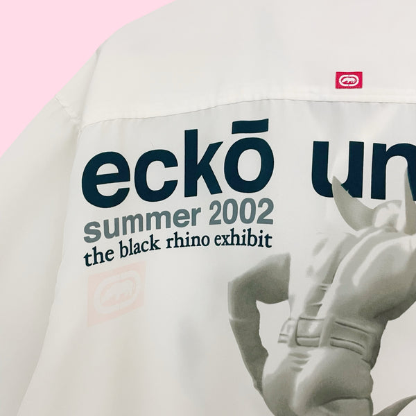 Y2K Ecko Unltd Marvel Wolverine Black Rhino Exhibit Shirt (XXL)