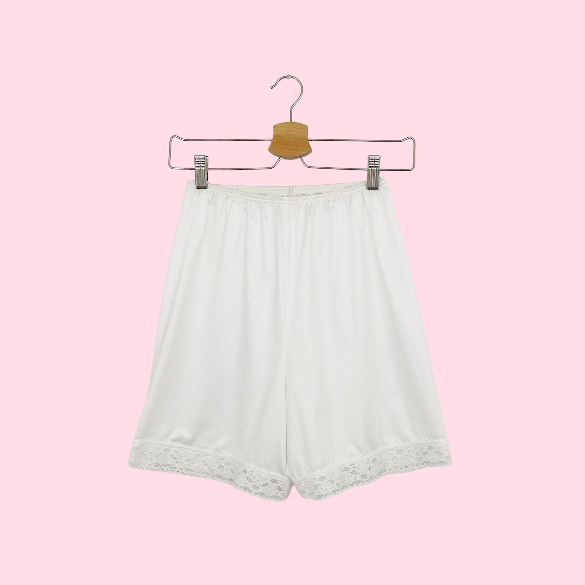 WHITE NYLON BLOOMERS (S)