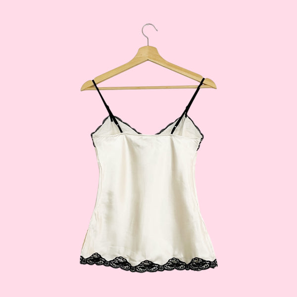 CREAM + BLACK SLIP TANK (S)