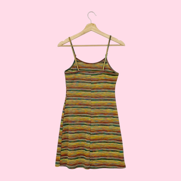 90S SPACE DYE KNIT MINI DRESS (S/M)