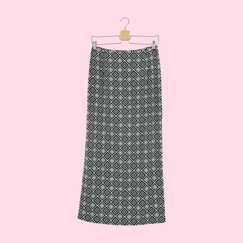 GEOMETRIC PRINT MAXI SKIRT (27)