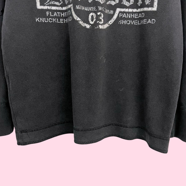 HARLEY DAVIDSON 1/4 ZIP THERMAL (M)