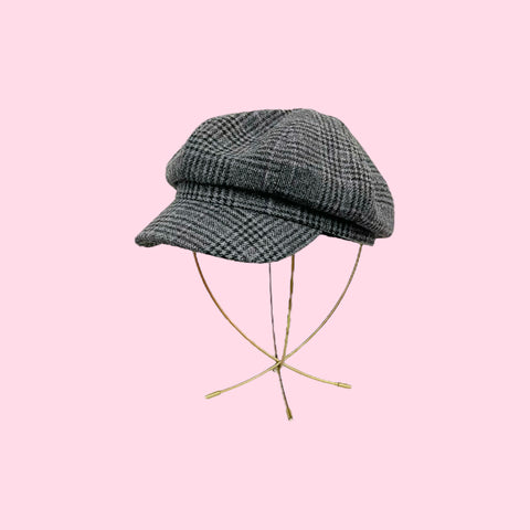 GRAY PLAID FISHERMAN'S CAP