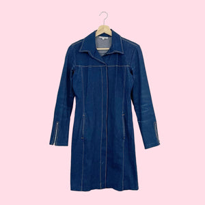 RAMPAGE DARK DENIM JACKET DRESS (S/M)