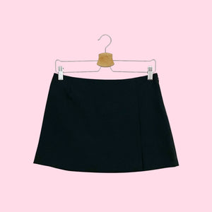 BLACK WOOL BLEND MICRO MINI SKIRT (6)