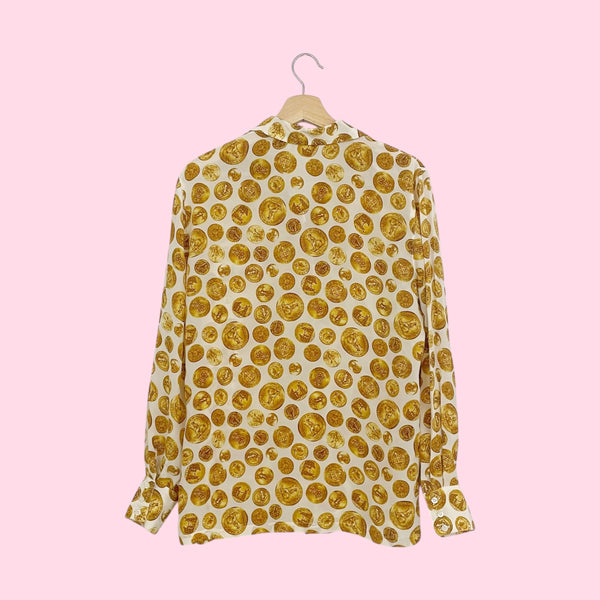 GOLD COIN SILK BLOUSE (10)