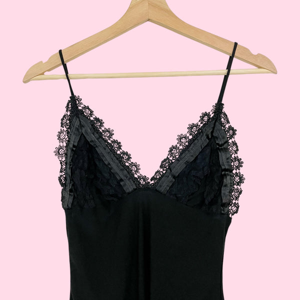 BLACK LACE BUST TANK (S)