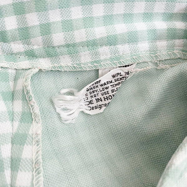 70S GREEN GINGHAM HIGH WAISTED BELLBOTTOMS (26)