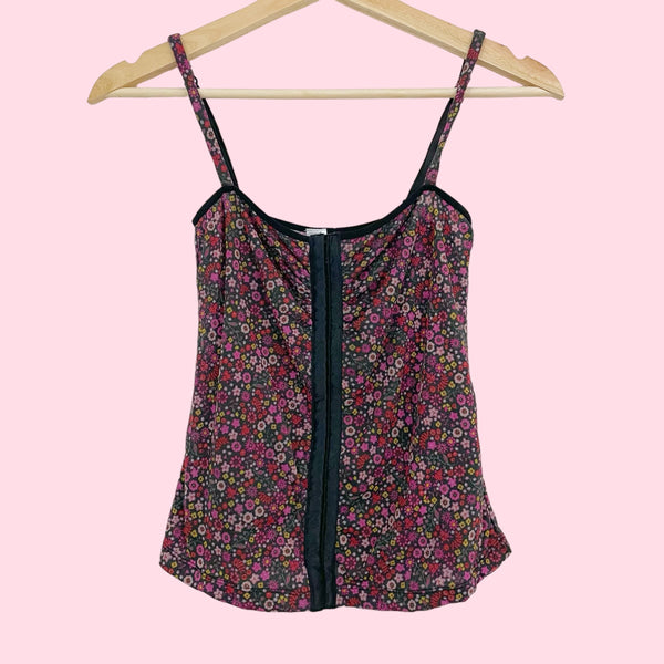 FLORAL MESH TANK TOP (S/M)