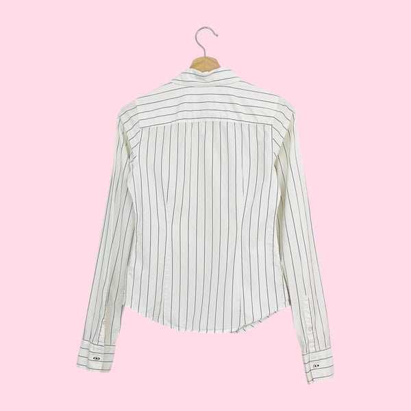ABERCROMBIE STRIPED BUTTON UP SHIRT (S)