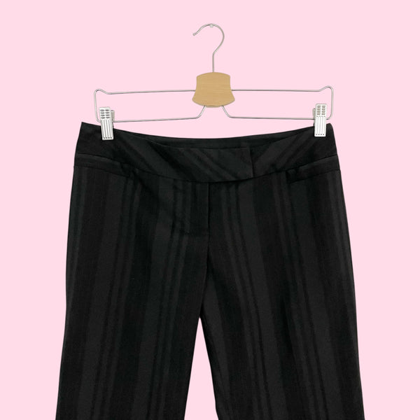 Y2K BLACK STRIPED OFFICE SIREN PANTS (7)