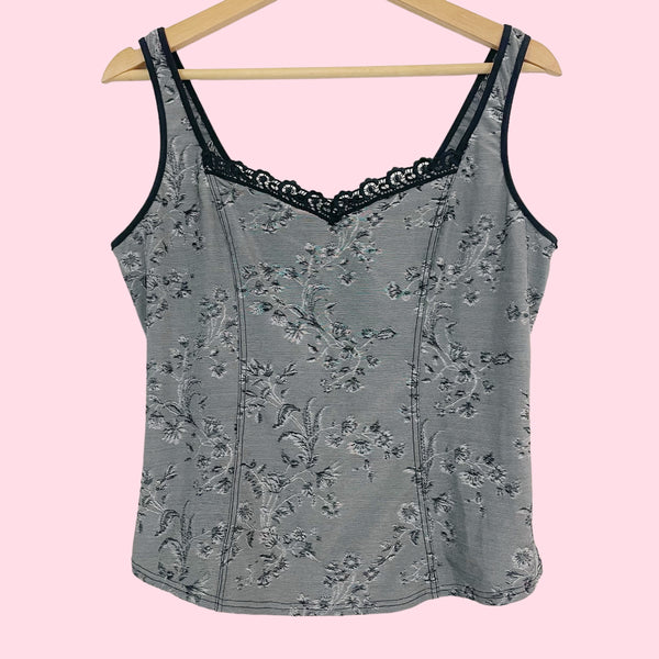 ARIANNE GRAY CORSET TANK (1X)