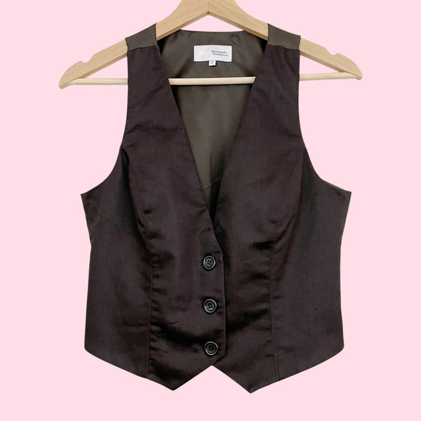 DARK BROWN VEST (S/M)