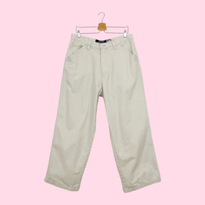 ANCHOR BLUE KHAKI WIDE LEG PANTS (36)