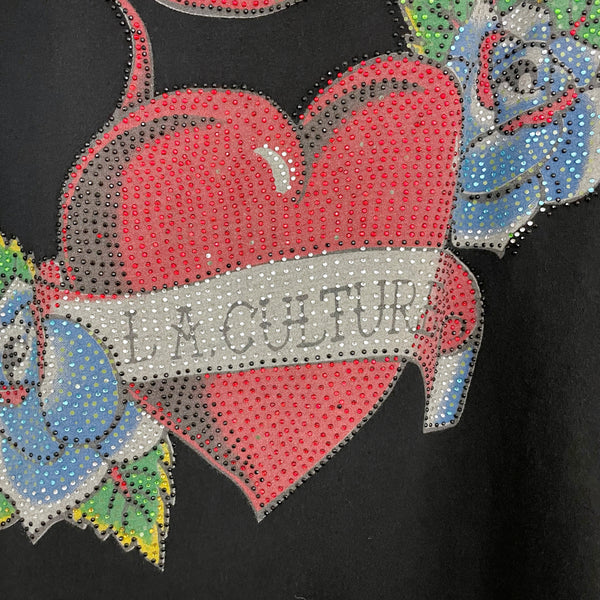 LA CULTURE RHINESTONE SWALLOW T SHIRT (M)