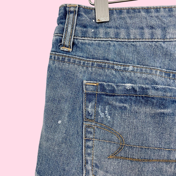 Y2K AMERICAN EAGLE LOW RISE DENIM SHORTS (10)