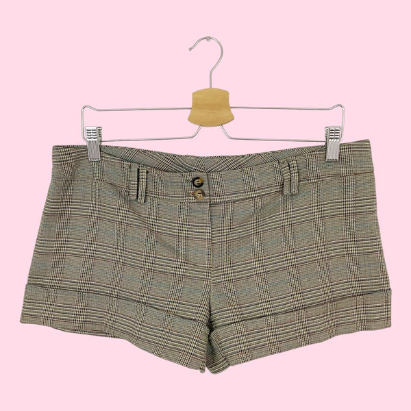 TWEED LOW RISE SHORTS (L)