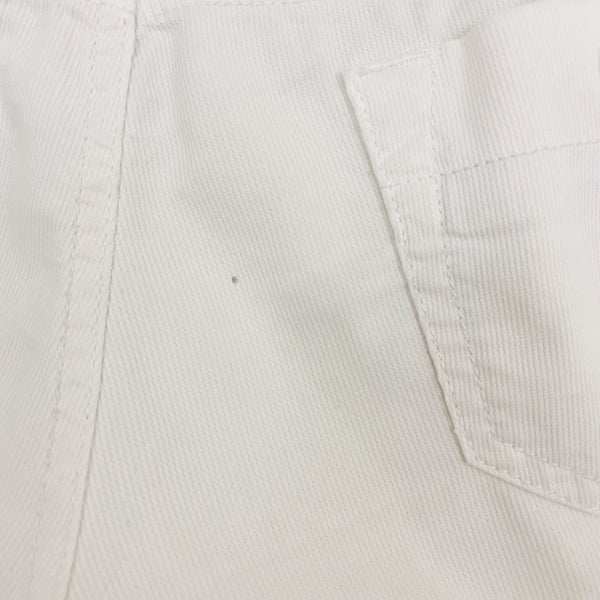 WHITE LOW RISE SHORTS (S/M)