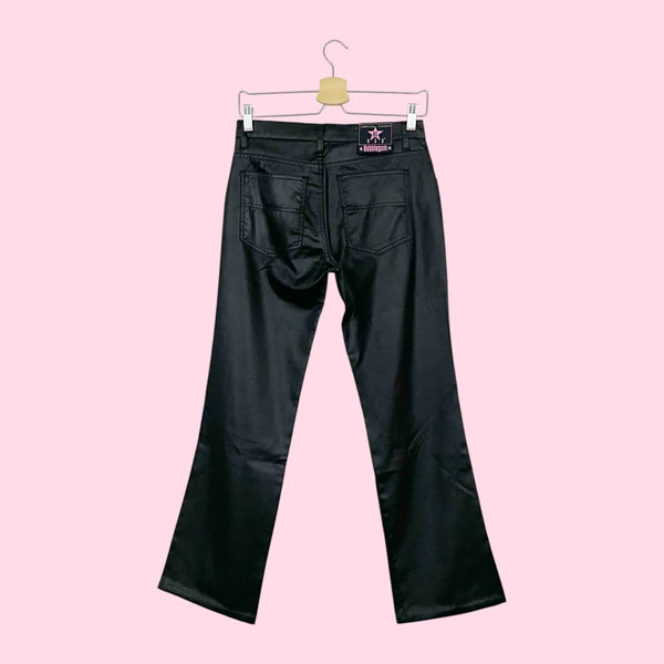 BUBBLEGUM BLACK SHINY PANTS (6)