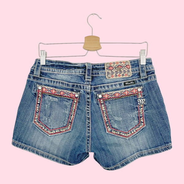 MISS ME STUDDED EMBROIDERED SHORTS (29)