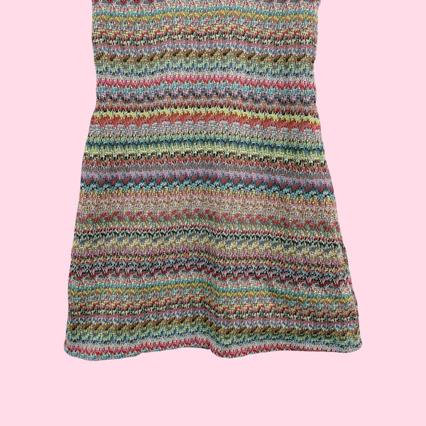 MULTICOLOR KNIT DRESS (M)