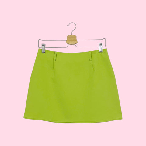 LIME GREEN MINI SKIRT (28)