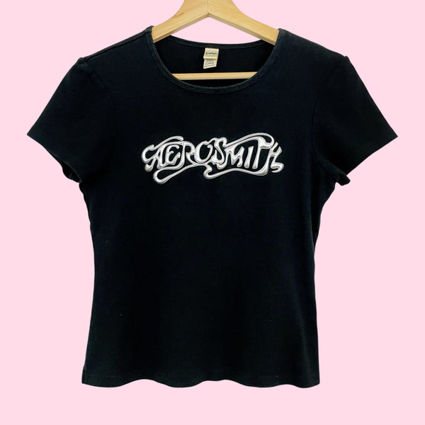 Y2K Aerosmith 3D Graphic Tee (M)
