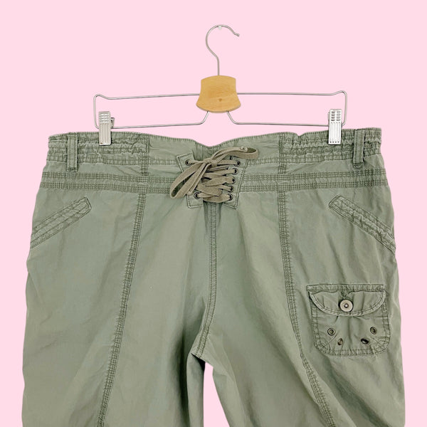 Y2K Green Utility Shorts (18)