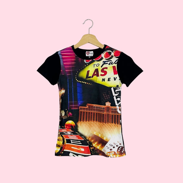 LAS VEGAS PRINT T SHIRT (XS)