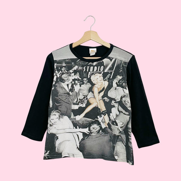 PARTY SCENE PRINT TOP (L)