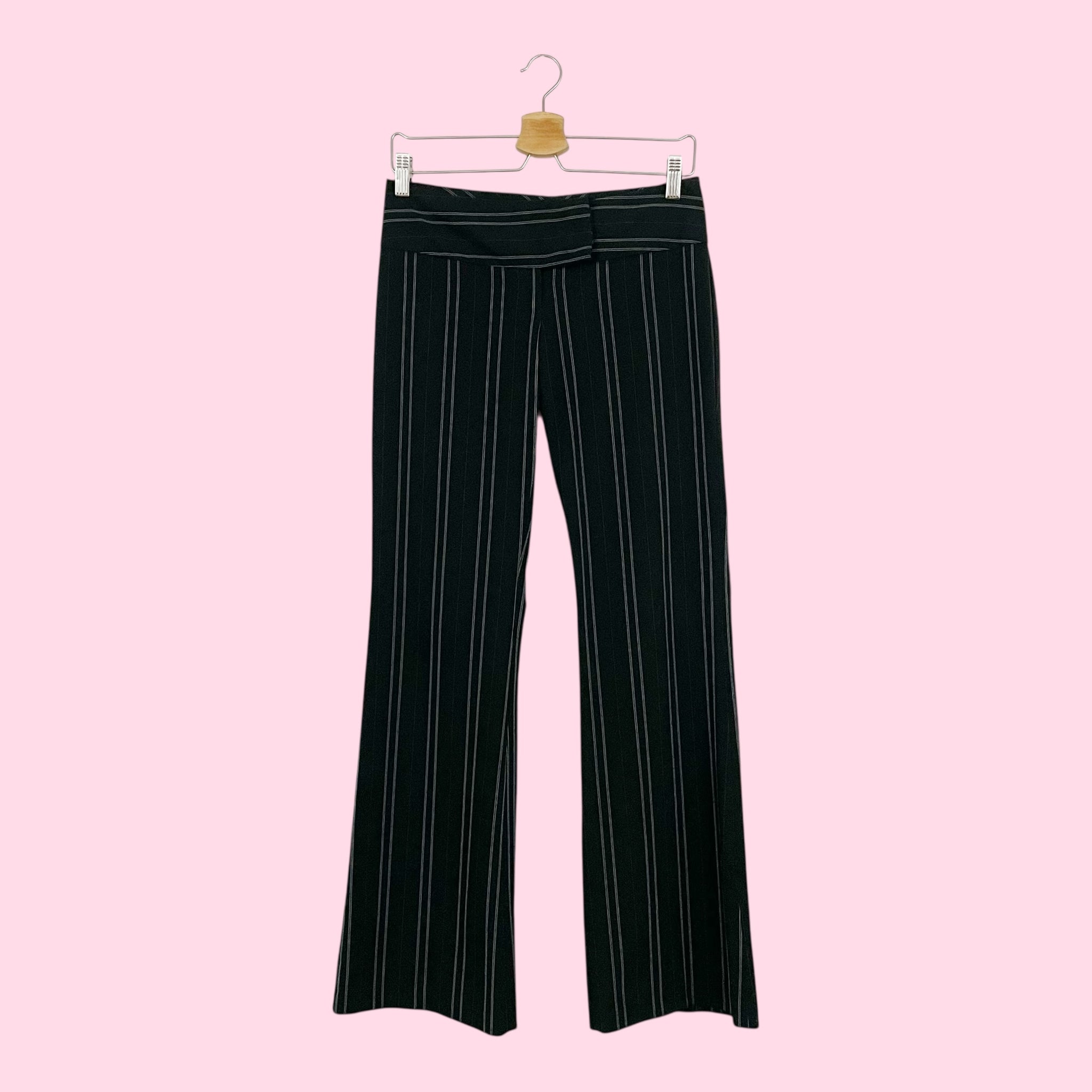 LOW RISE PINSTRIPE OFFICE SIREN PANTS (S)