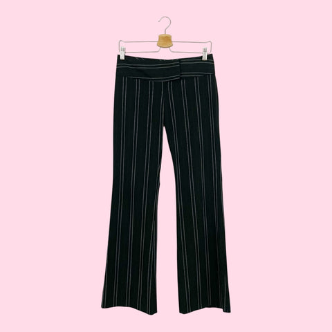 LOW RISE PINSTRIPE OFFICE SIREN PANTS (S)