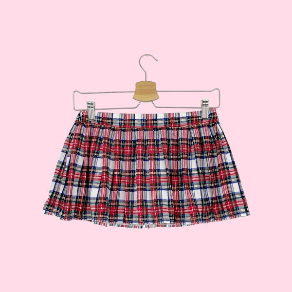 FREDERICK'S PLAID MICRO MINI SKIRT (S)