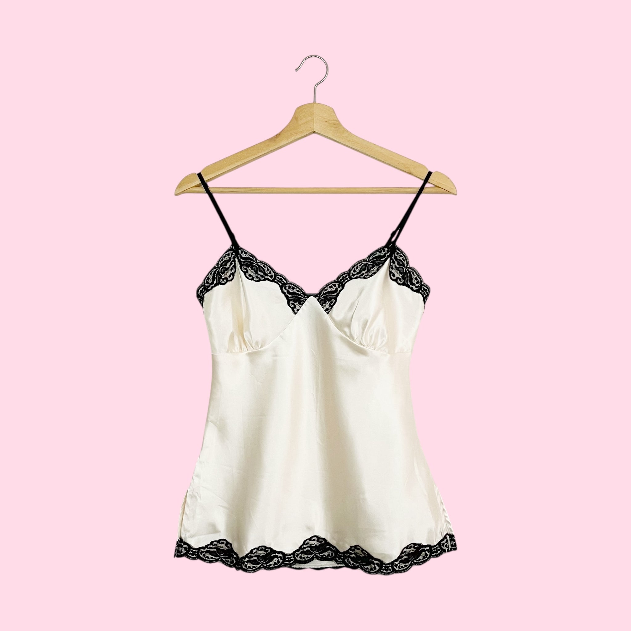 CREAM + BLACK SLIP TANK (S)